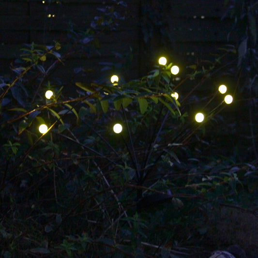Lyng solcelle lampe med 10 pærer