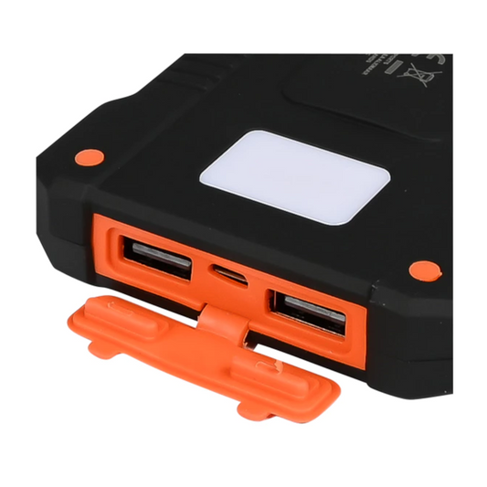 Kløft Powerbank med solceller