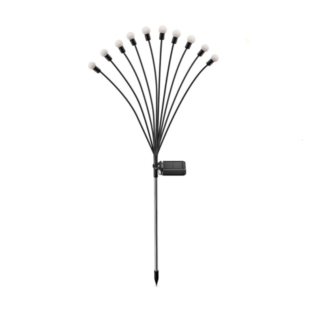 Lyng solcelle lampe med 10 pærer