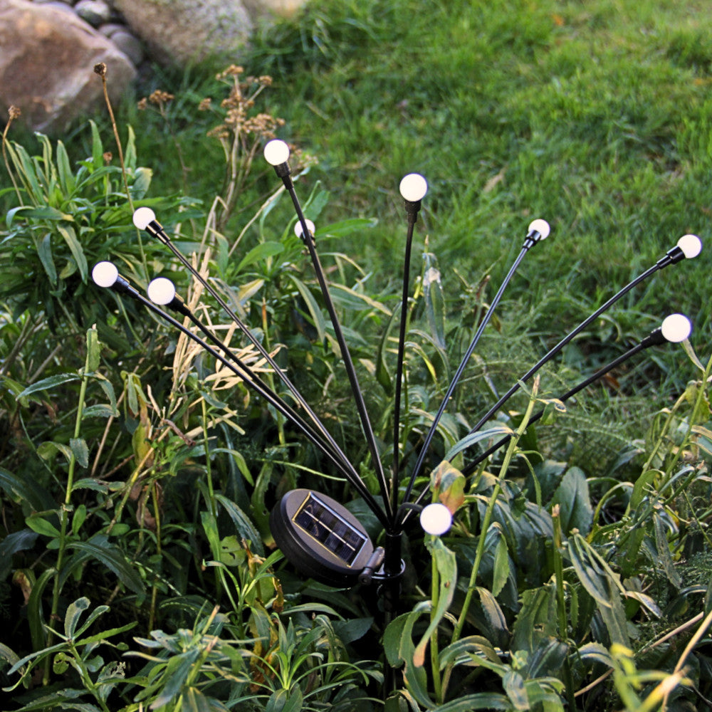 Lyng solcelle lampe med 10 pærer