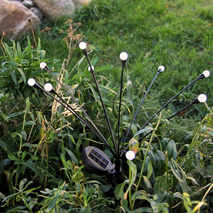 Lyng solcelle lampe med 10 pærer
