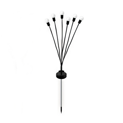 Lyng solcelle lampe med 6 pærer