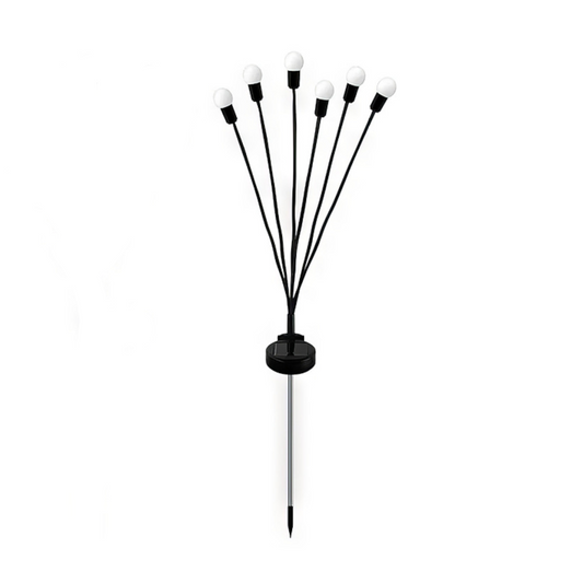 Lyng solcelle lampe med 6 pærer