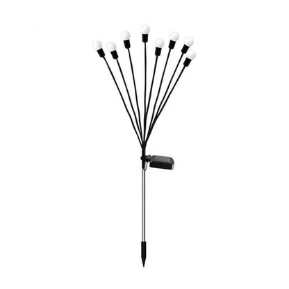 Lyng solcelle lampe med 8 pærer