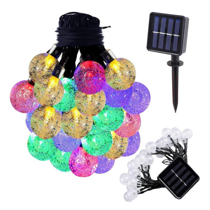 Nordlys solcelle lyskæde