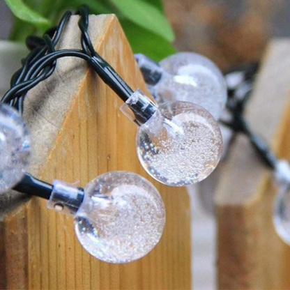 Nordlys solcelle lyskæde