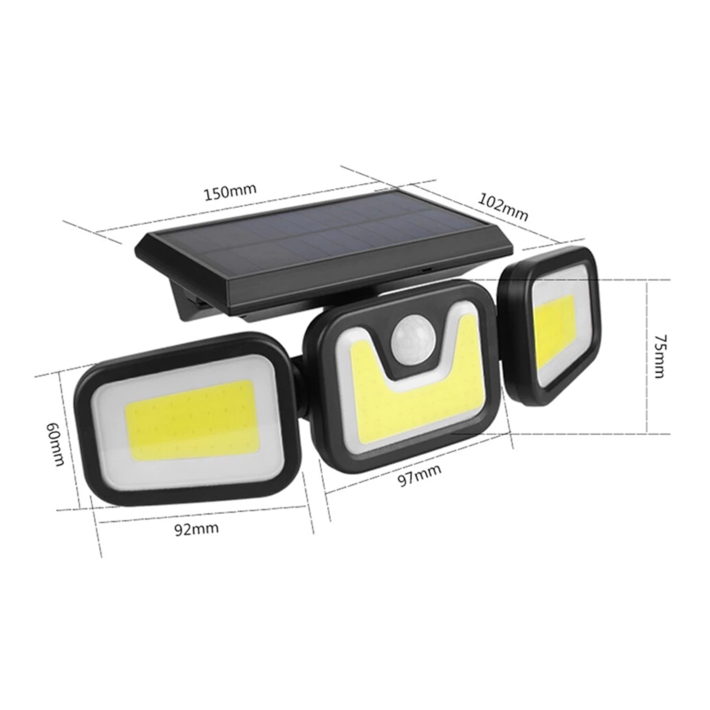 Ravn - Kraftig solcelle lampe med sensor