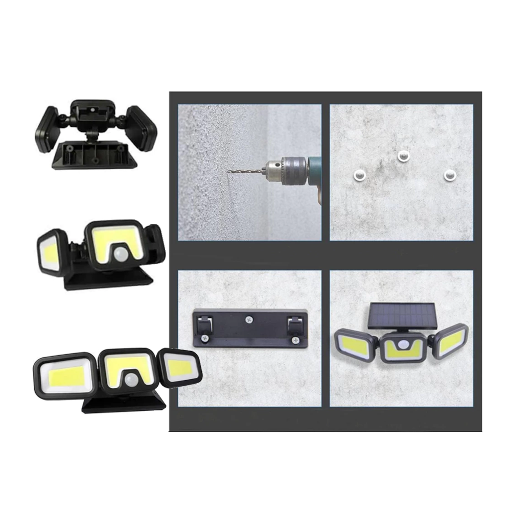 Ravn - Kraftig solcelle lampe med sensor